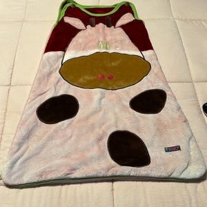 Baby SOZO Moo Cow Microfleece Sleep Sack Unisex Size 0/6 months